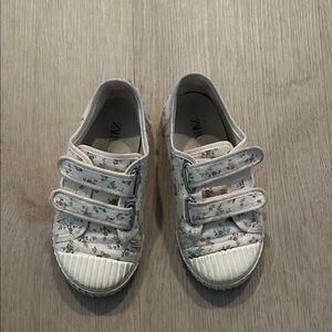 Zara Floral Kids Sneakers with Velcro